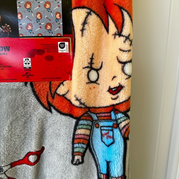 Brand New Chucky Plush Throw Blanket - Picture 3 of 4